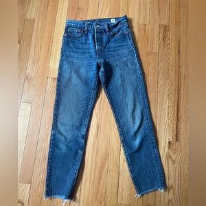 Levis wedgie fit w 26 medium dark wash